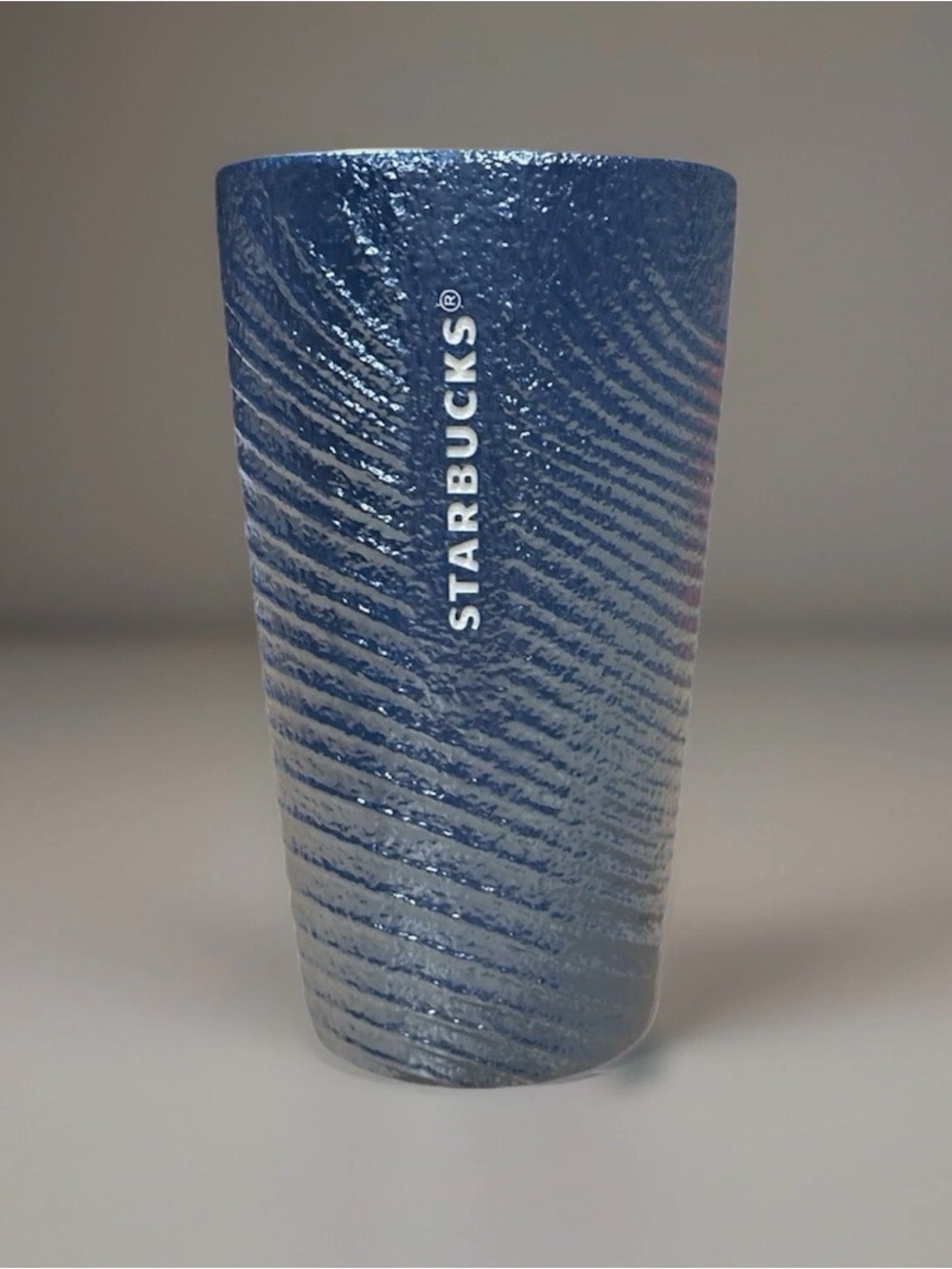 Starbucks Navy Blue Textured Ceramic Cup